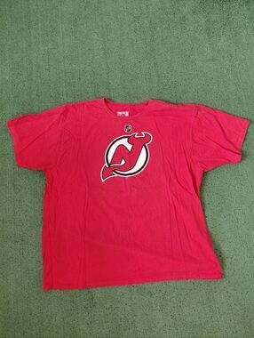 Adidas NHL New Jersey Devils Taylor Hall #9 Hockey Jersey T Shirt Sz XXL